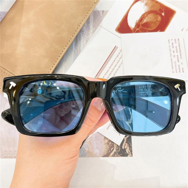 Jacq Jmm Quentin Acetate Sunglasses Мужчины Ascarii квадратные изделия ручной ацетатной солнечные очки высшее качество очков UV400.