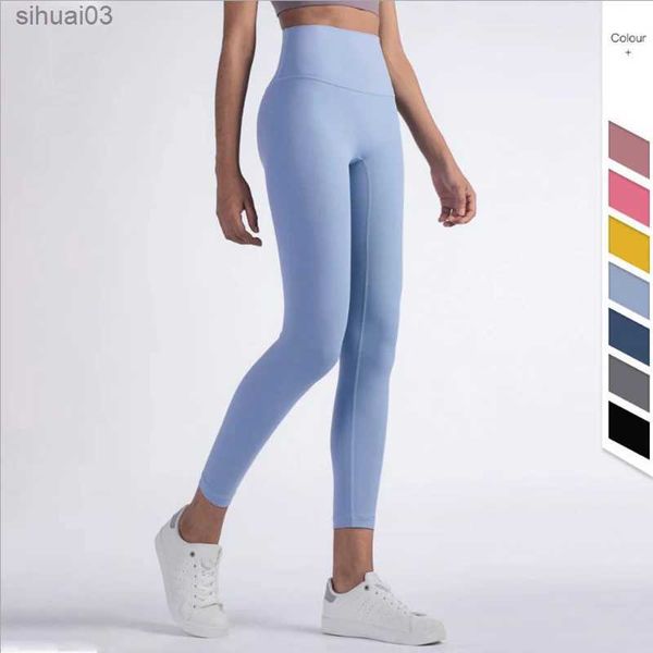 Calças ativas Vnazvnasi 2023 Hot Sale Fitness Feminino Leggings Leggings 19 Cores Correndo Calças Confortáveis e FormFitting Pantsl2403