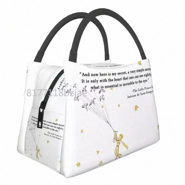 Custom die kleine Prinzen -Lunchbeutel Männer Frauen warme kühlere Lunchbox für Arbeit Pinic oder Reisen Frische Aufbewahrungstasche G0XK#