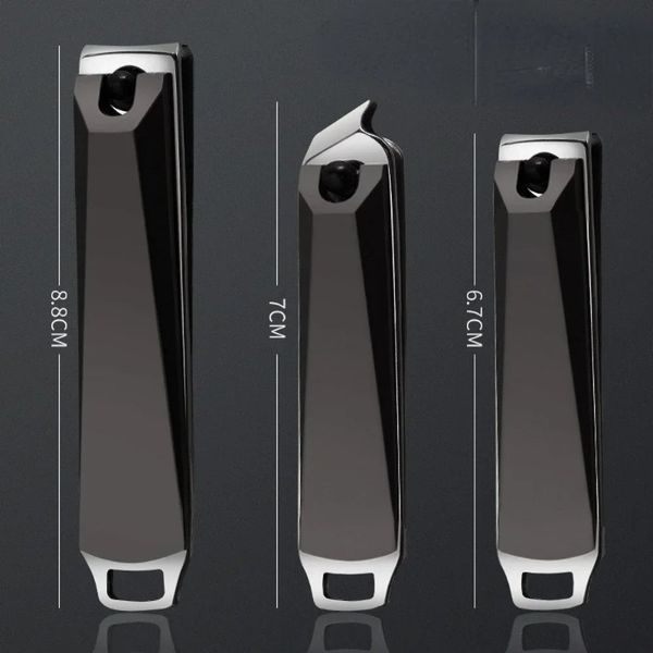 Profissional Aço inoxidável Clipper portátil Cuttador de unhas pretas Torda de alicate Ferramenta de manicure unhas