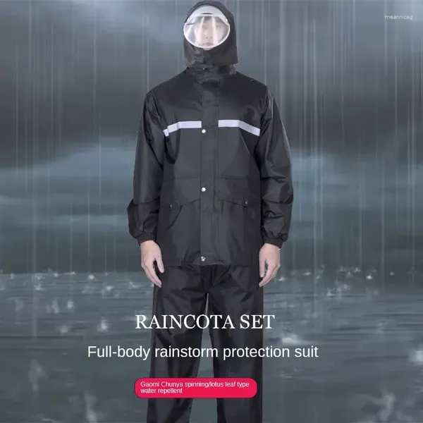 Capatos de chuva capa de chuva Bainpants de chuva Motociclista Motociclista Protetora de protetora de corpo inteiro Vestidos de bicicleta Moto Moto Nighting Casaco refletivo à prova de chuva