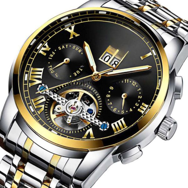 Mens Watch Biden Multi -функциональная механическая мужская мода мода бизнес -дизайнер иностранной торговли горячие продажи роскошные часы 718