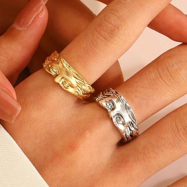 Rings Cluster Goddess Ringle Chic Fasticable Finger for Women Uomini calmanti Regalo per feste di gioielli antichi greci