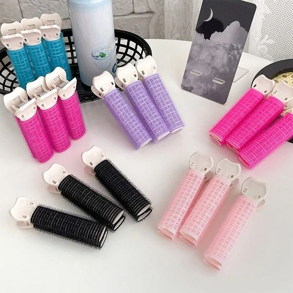 2pcs bangs Haarwurzel flauschige faule Haarklammern Haare Top Styling Haarnadeln Haarwalzen Pony Curling Fass Haare Curlers Werkzeuge