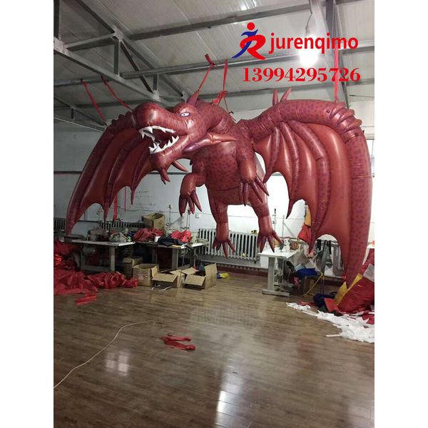 Maskottchen Kostüme Teufel Dragon Gas Model Bar Party Kaufmann Superdekoration Mei Chen Set Requisiten