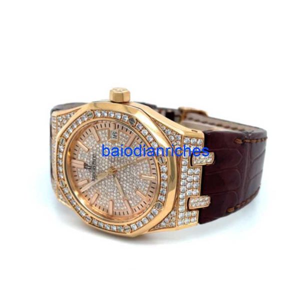 Audemar Pigue Mens Watch Automatic Watches Audemar Pigue Royal Oak Rose Gold 