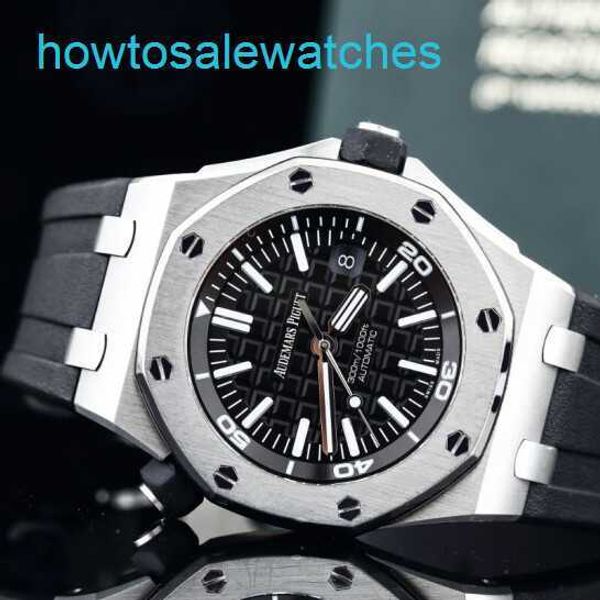 Ap Leisure Wrist Watch 15710 Watch Black Disk è maturo stabile potente rivelare il modello classico contemporaneo di macchinari automatici con carta di garanzia