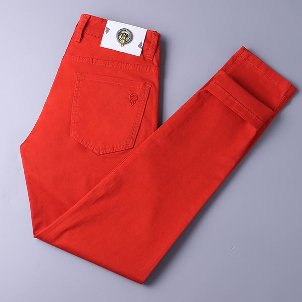 Jeans maschile fdiocn primavera estate sottile denim slim fit europeo americano di marca di fascia alta piccoli pantaloni dritti XW2027-09