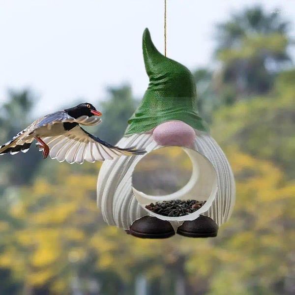 Andere Vogelversorgungen Gartenbuntes Feeder im Freien Dekoration Harz Wurkwurzeln Ornamente Anhänger Handwerk