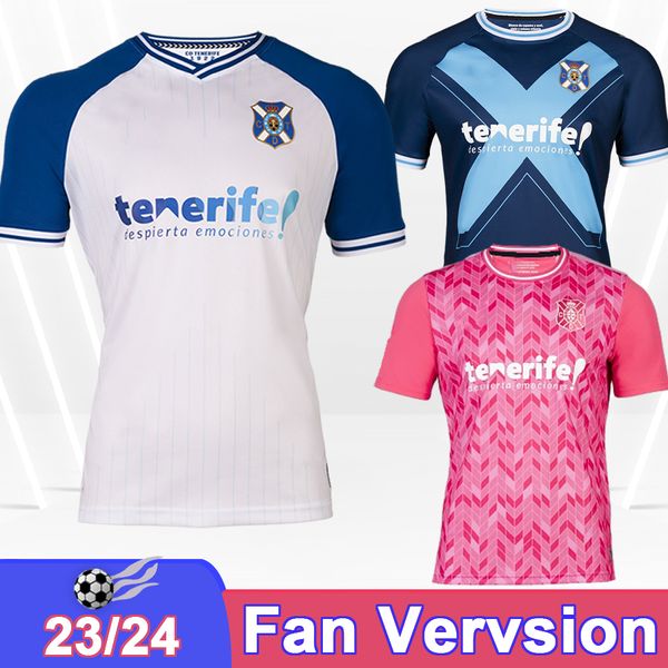 23 24 CD Tenerife Mens Soccer Jerseys Elady Enric Gallego Dauda Ivan Romero Rubio Aitor Sanz Away Away