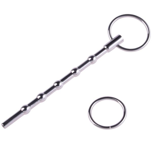 Shiping Hollowless Acciaio in acciaio inossidabile Penis con audio uretrale di dilatori uretrali Prince Wand Urethral Sex Toy per Men5504318