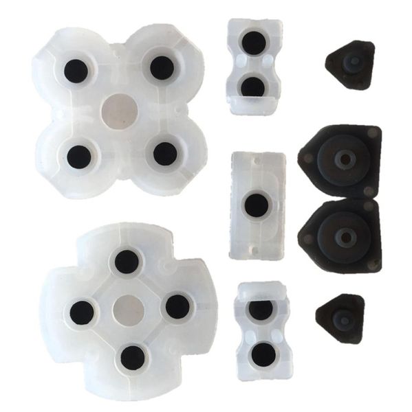 SYYTECH 9 PCs in 1 Set Controller Leitfähiger Silikon -Gummi -Pads Kit für PS4 Gamepad Joystick -Tasten Reparaturteile 8079982