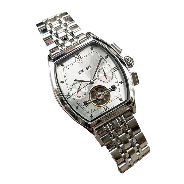 Rechteckige automatische mechanische Uhr für Männer multifunktionaler wasserdichte Modegeschäft Casual MEN WATCH MINERAL Super Mirror Watch 184712