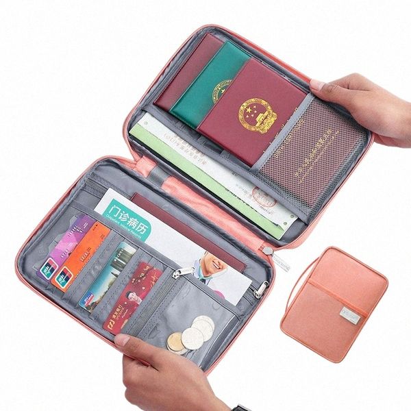 Hot Travel Wallet Family Passport Titular Creative Waterper impermeável Caso Organizador de viagem Accortos de documentos Document Bag Card Cards P61A#