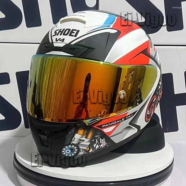 Мотоциклетные шлемы x-четверть полного лицевого шлема Shoei x14 Матовый красный цвет мотокросс Racing Motobike Casco Moto №