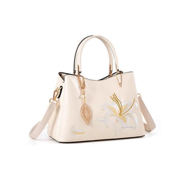 Neuer Stil Chinesischer Stil Frauenhandtasche Premium Mode florale bestickte Tasche Crossbody Tasche große Kapazitätstasche Umhängetasche