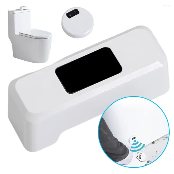 Acessório de banho Conjunto de banheiros de indução de infravermelho Válvulas de descarga válvulas de descarga de água à prova d'água Sensor de lavagem inteligente Smart Flushing Bateria de 1800mAh Home e