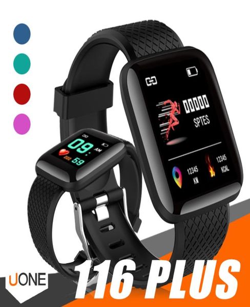 116 artı akıllı saat bilezikler fitness izleyici kalp atış hızı sayacı aktivite monitörü bant bilekliği PK 115 Plus için iPhone andr1287299