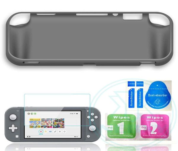 Custodia di copertura protettiva per Nintendo Switch Lite Soft TPU Shell Temped Glass Set Dispositivo di protezione da Gocce graffi Bumps5708105