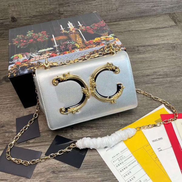 Borsa da catena a conchiglia vintage borse da ghigliottino spalla Designer Donno Donne Fashi