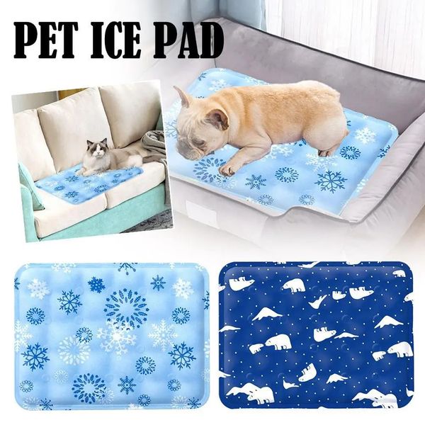 Pet Dog Refrigeing Mat Ice Pad Teddy Mattress Cool Bed Cat Summer Keep Gel 240416