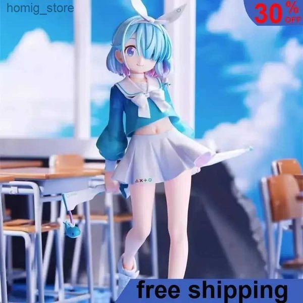 Figuras de brinquedo de ação 22cm Blue Archive ARONA Anime Figura Hayase YKA Kawaii Jogo periférico Figura adulta Figura PVC Modelo Display Gift Toys Y240415