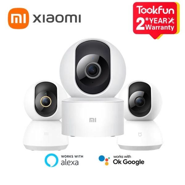 System Global версия Xiaomi Mi камера домашней безопасности C300/C200/AW200/2K HD Wi -Fi Night Vision IP обнаружение тревоги Веб -камера видео монитор детского монитора
