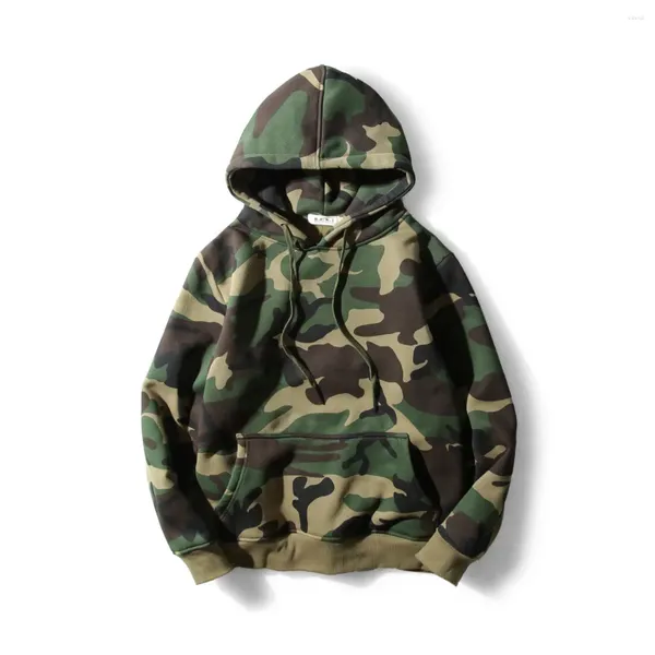 Con cappuccio maschile autunno autunno mimetico camuffage unisex felpe con cappuccio con cappuccio sciolte studenti di abbigliamento per esterni e giacche di pile cotone