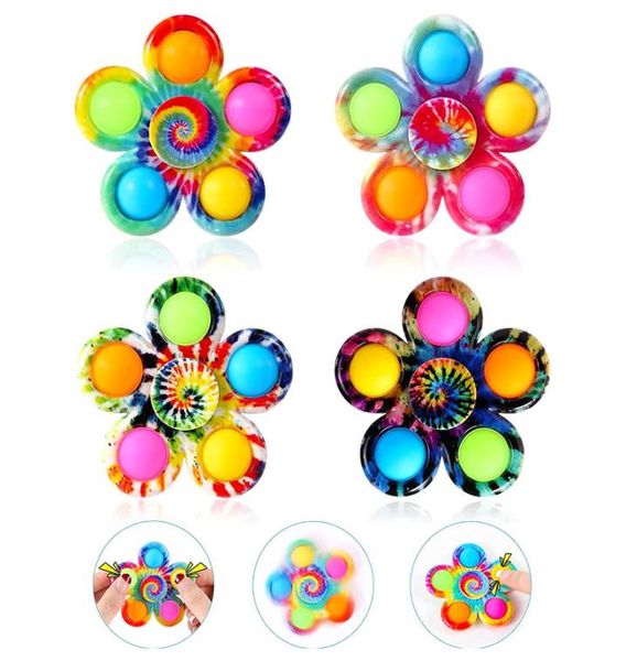 ETRUE Spinner Pop Up Toys Push Pop Bubble Simple S Party Favor Favor Sensory Ing Toyes Octopus Popping Hand Spinners Alívio do estresse para Kids8545864