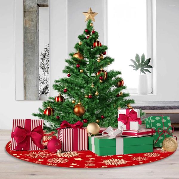 Decorazioni natalizie 35.4 pollici di natale gonna a filamento di neve decorazioni decorazioni stampato decorazione esterna