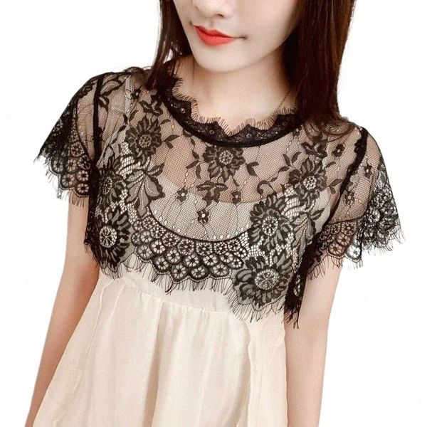 Autumn Summer Lace Bride Wedding Bolero Bolero Elegant Bridal Opera Evening Party Prom Cappes Capes White Black Jacket