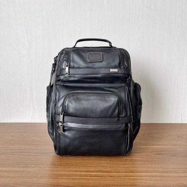 Рюкзак 9603578D3 Кожаный бизнес T-Pass First Layer Cowhide Men's Travel Computer