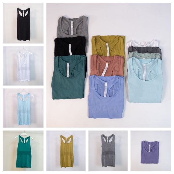 Tops de treino feminino para mulheres tanques de tanques racerback malha yoga camisetas atléticas tampas de tanques de tanques sem mangas roupas de ginástica