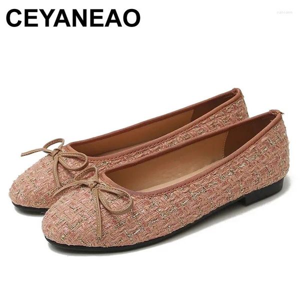 Scarpe casual Ceyaneao Mocassini primaverili da donna Slip Fashion Slip su Harajuku Womens Flats comodi di grandi dimensioni