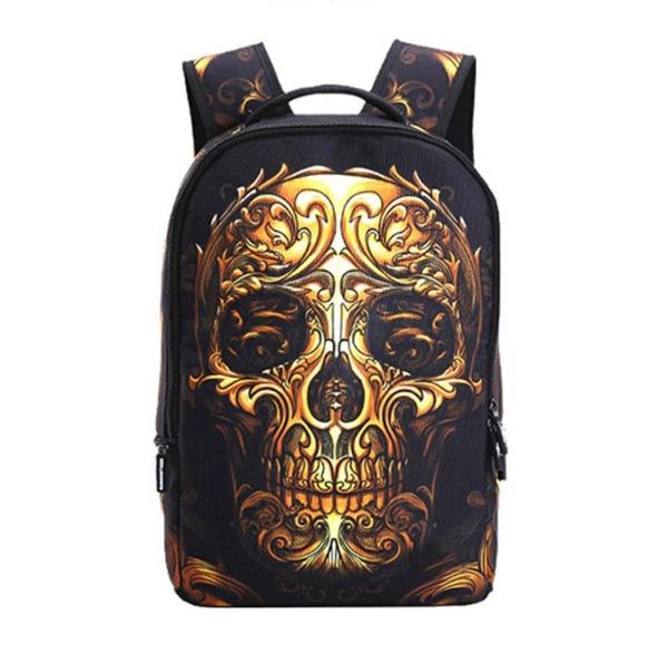 Backpack Fashion Skull Printing Designer Backpacks Students School Polyster Travel Bags 8 Color4499600