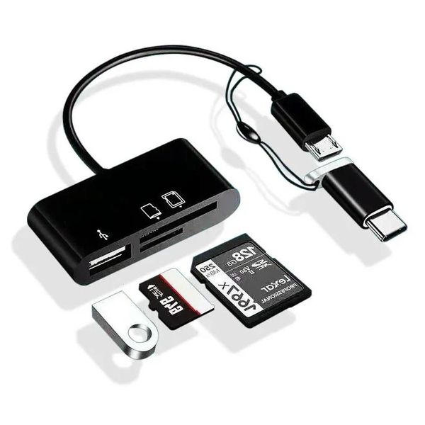 Компьютерные разъемы Type-C Micro Adapter TF CF SD Карта карты памяти Автор Compact Flash USB-C для iPad Pro Huawei Book USB TY OTSQG