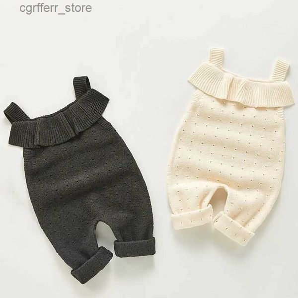 ROMPERS BABY Strampler Overalls Baby Boys Girls Kleidung Autumn Strap Strickbodysuit Säugling ROMPERS NETH