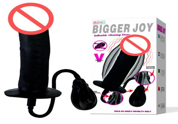 Elettrico Auto vibrabile vibrabile vibrato Dildo gonfiabile Guzzino per bottoni giocattoli Assore giocattoli sesso Plug anale più grande Joy4358661