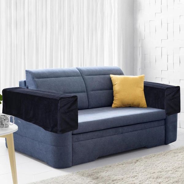 Stuhlabdeckungen 2 PCs Stretch Couch Deckungsabdeckung Sessel Protektor Office Slip Covers Sofa Handruhe Möbel