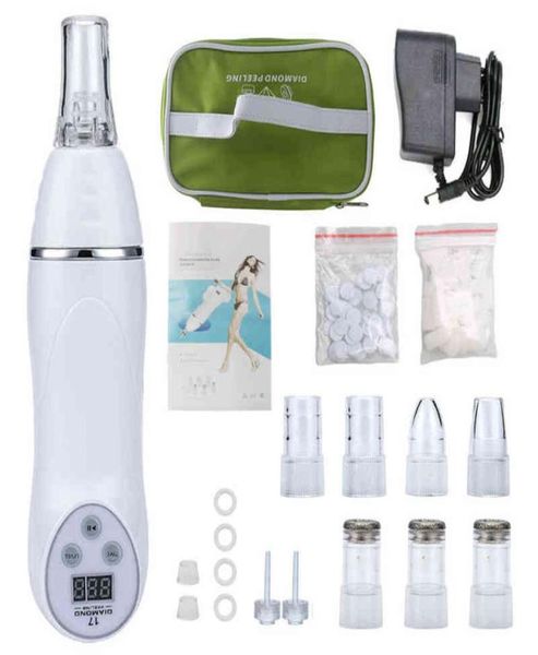 Microdermoabrasione digitale Diamond Dermabrasion Penna Viovaggio Massaggio per il trattamento dell'acne Peeling Acne Cleanser rimozione del punto nero H2204229118879