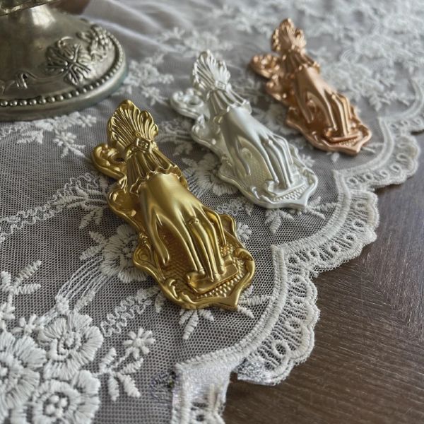 Clips vintage Golden Siver Brass Noble Lady Hand Paper Clips Journal Notebook Decorazione PROPITÀ CINETTO Planner Clips Clip