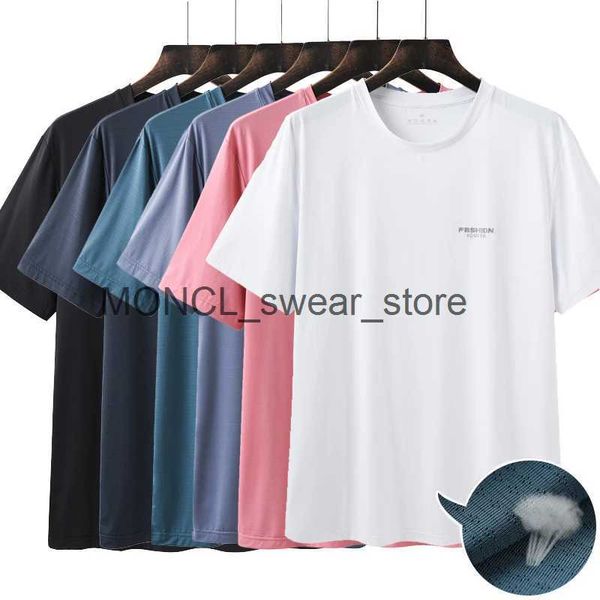 Мужские футболки Summer Mens Mens Solid Color Top Dry Quick и простой стиль унисекс повседневная футболка с короткими рукавами.