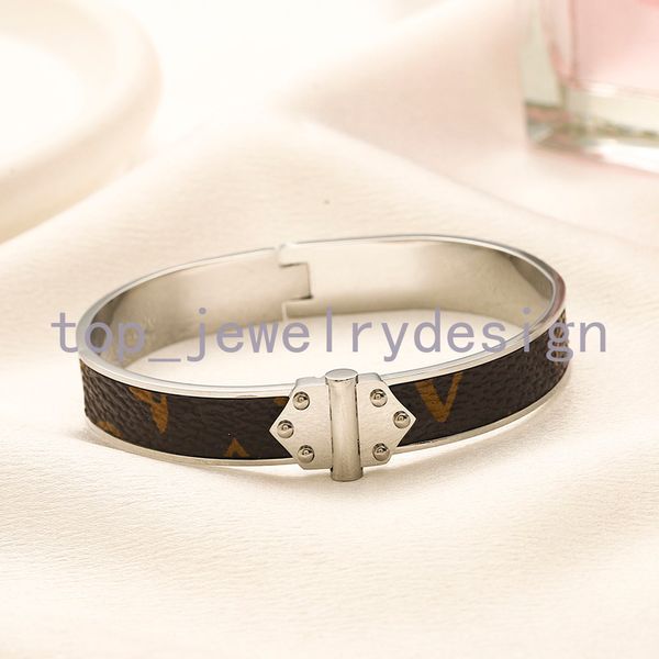 High-End-Inlay-Kristall-Designer-Armband Frauen Bangel Frauen Liebhaber Design Brand Briefe Hochzeits Geburtstagsfeier Schmuck Armband Manschette 18k Gold Edelstahl Stahl