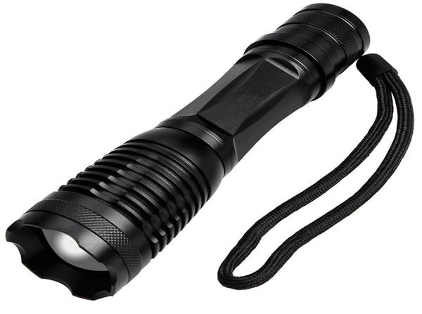 LED Taschenlampe Torch -T6 3800LM Tragbare Selbstverteidigung Taktische Gewehr Taschenlampen Batterie gefahren Camping Wanderlampe 8253073