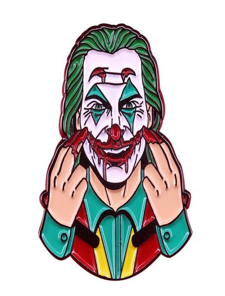 Pin di smalto di Halloween Joker raccolgono regali divertenti per bambini con spillo a battuta per spilla da fumetto in metallo badge badge molle di moda 4869511