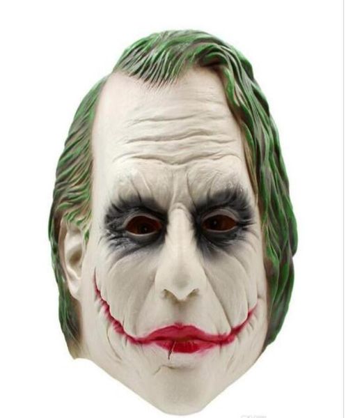 Nuova maschera Joker Realistic Batman Clown Costume Mask Halloween Movie per adulti Cosplay Full Head Latex Party Mask6944820