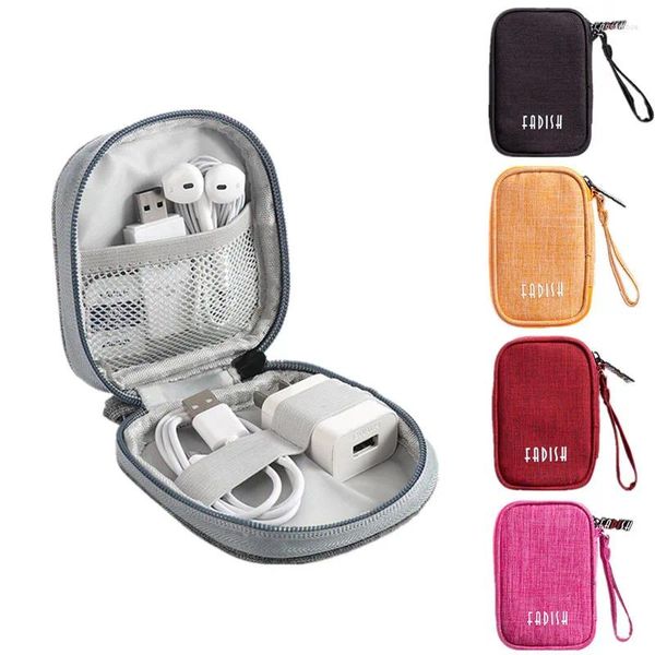 Scatole di stoccaggio cavo cavo Digital Earphone Accessori Accessorio Orecchini Orecchini Orecchini Dati Mini Borsa da viaggio Collana