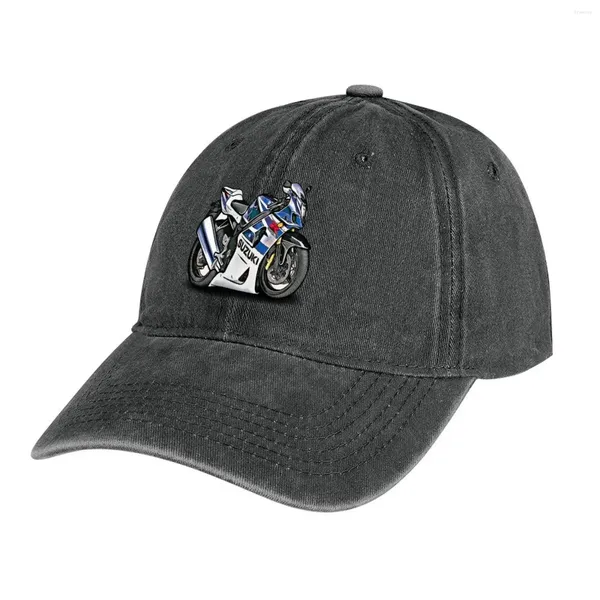 Boinas de desenho animado de GSXR1000 2004 Motocicleta Ilustração Ilustração de Cowboy Hat Sun Cap Militar Homem Visor Hats For Men Feminino