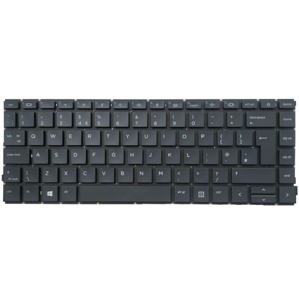 Teclados Novo Teclado do laptop do Reino Unido/EUA/Espanhol/Latino para HP Probook 445 440 G8 G9 645 640 G8 G8 com luz de fundo Aex8qe00010