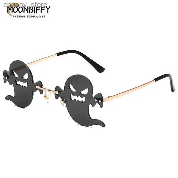 Occhiali da sole divertenti occhiali da sole diavolo senza gambe donne da sole uomini Halloween Demone Ghost Sun Glasses Female Cosplay Party Prom Regalo decorativo Y240416